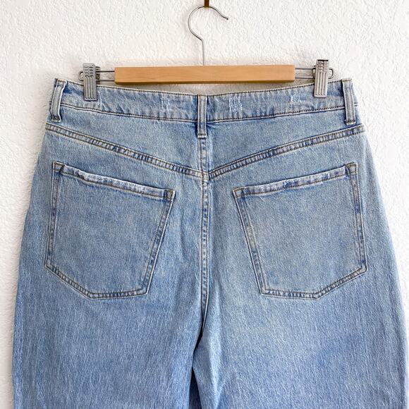 Oliver Logan Harlow High Rise Barrel Crop‎ Jeans Light Wash Denim Size 31 x 22 - Picture 4 of 15